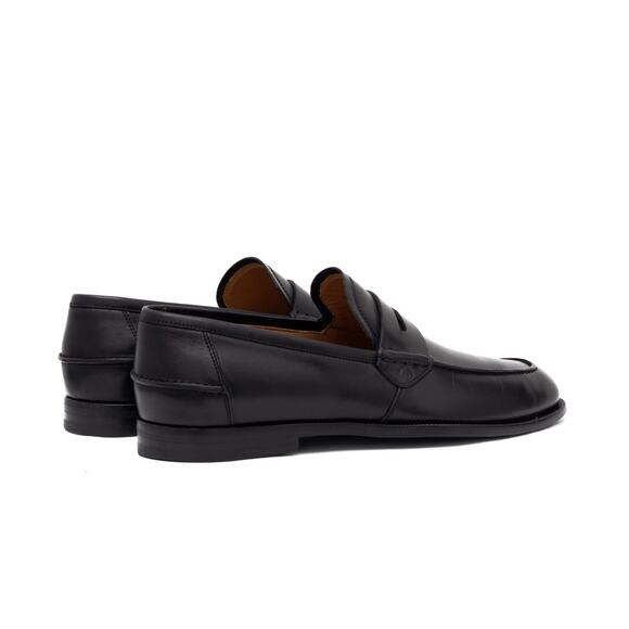 1050$ Gucci Men's GG Interlocking Black Leather Penny Loafers 8 US / 41 - Picture 8 of 16